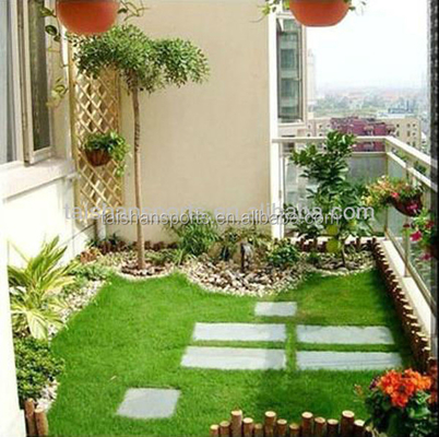 Césped artificial para patios de juego de 40 mm con densidad Dtex 11600 y 18900 utilizado para la decoración del paisaje