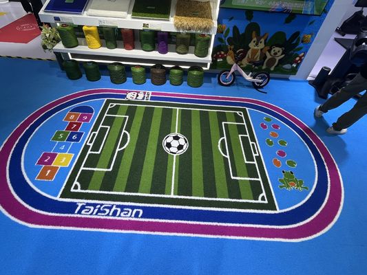 Césped de fútbol mini personalizable con campo de fútbol artificial de grado deportivo para bajo mantenimiento