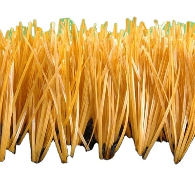 32 mm de altura de la pila amarillo de los deportes de césped artificial con 11200 Dtex y 14700 densidad para la decoración al aire libre