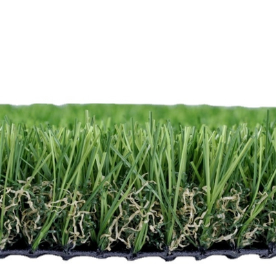 Césped artificial híbrido de alta densidad para jardines interiores y exteriores para mascotas Almohadillas de 35 mm excelente permeabilidad al agua