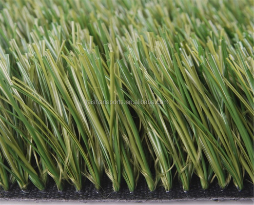 Hierba de césped artificial de fútbol CPP + LENO con respaldo de 5/8 pulgadas de diámetro y 40 mm de altura de pila