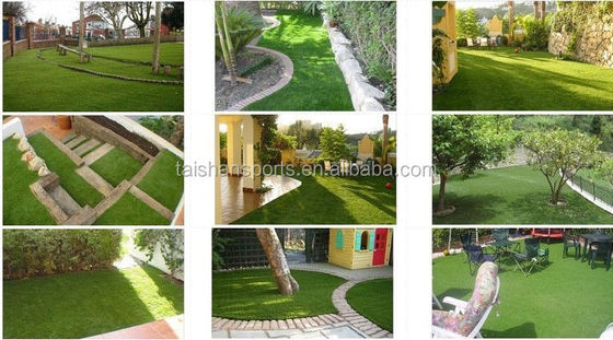 Bajo mantenimiento alta permeabilidad especificaciones personalizables jardinería césped artificial para patios de recreo y jardines de infantes