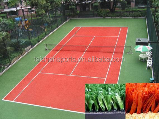 Material PE Fútbol sintético Césped artificial verde con velocidad de costura 140 puntos/m 50 mm Altura de pila MOQ 1000m2