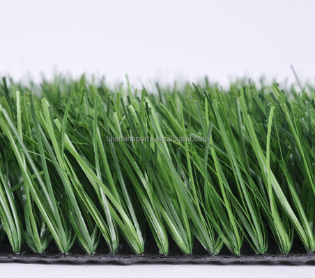 Césped artificial de fútbol verde de 5/8" de diámetro con respaldo PP + LENO y adhesivo de recubrimiento de látex SBR