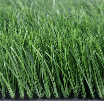 Césped artificial de fútbol verde de 5/8" de diámetro con respaldo PP + LENO y adhesivo de recubrimiento de látex SBR