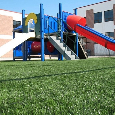 Paisaje Ocio Césped sintético sin relleno con 260 puntos/m 50 mm de altura de pila con hierba recta y curva