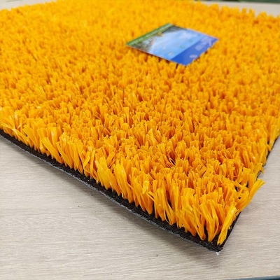 20 mm Alturas de pila Personalizable Multipurpose Amarillo Hierba artificial artificial utilizada para el tenis y otros deportes