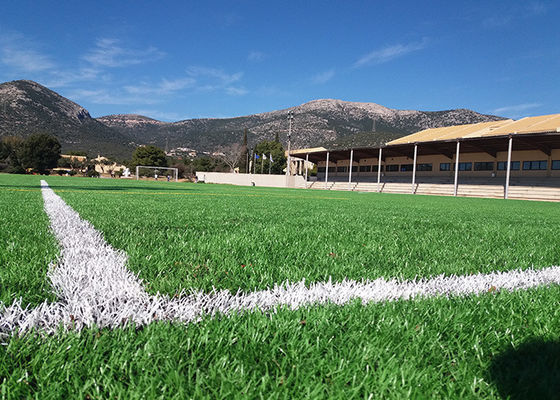 Césped artificial de fútbol de 50 mm de altura resistente a los rayos UV, aprobado por la FIFA, con alta densidad y bajo mantenimiento