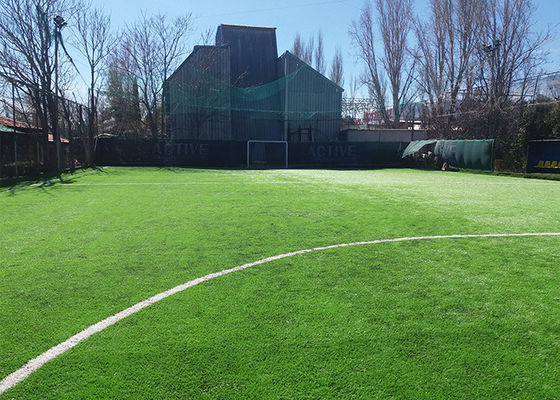 Césped artificial de fútbol de 50 mm de altura resistente a los rayos UV, aprobado por la FIFA, con alta densidad y bajo mantenimiento