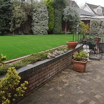 40 mm verde de alta densidad paisajístico astroturf artificial para jardines paisajísticos lugares de ocio