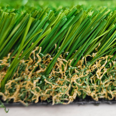 Césped artificial sin relleno de 45 mm para paisajes y jardines con bajo mantenimiento y apariencia realista