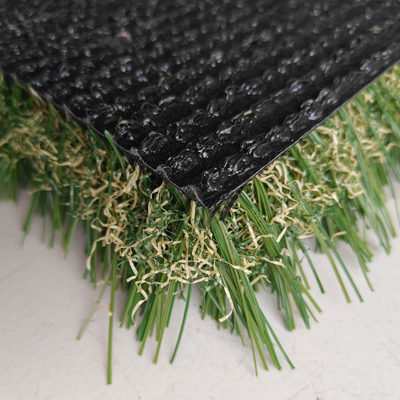 PU adhesivo de cuatro colores mezcla de pasto artificial de paisaje duradero con altura de pila de 45 mm y gran resistencia a los rayos UV