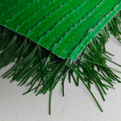 Césped artificial de fútbol bicolor 50 mm Protección ambiental para campos deportivos con látex verde SBR
