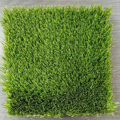 Verde SBR látex de respaldo 53mm hierba artificial con la mezcla de cuatro colores utilizados para el ocio y la decoración