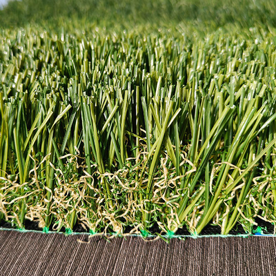 Verde SBR látex de respaldo 53mm hierba artificial con la mezcla de cuatro colores utilizados para el ocio y la decoración