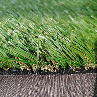 40 mm 14600 Dtex Paisaje Falso Césped Verde Artificial Con Agujas de Drenaje Perforadas Y Adhesivo PU