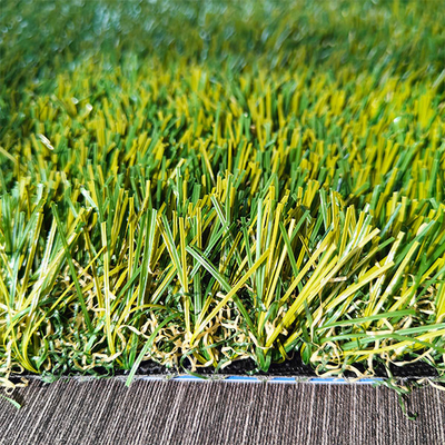 40 mm de altura de pila Multipurpose hierba artificial verde con soporte de plástico PP + Leno y recubrimiento de látex SBR