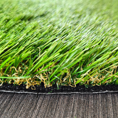 Césped artificial de alto rendimiento sin relleno de 25 mm para parques jardines de ocio y patios de recreo
