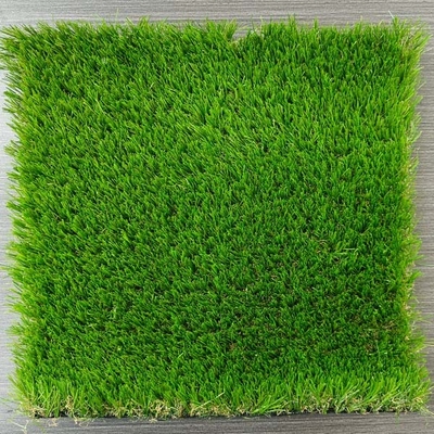 Césped artificial de alto rendimiento sin relleno de 25 mm para parques jardines de ocio y patios de recreo