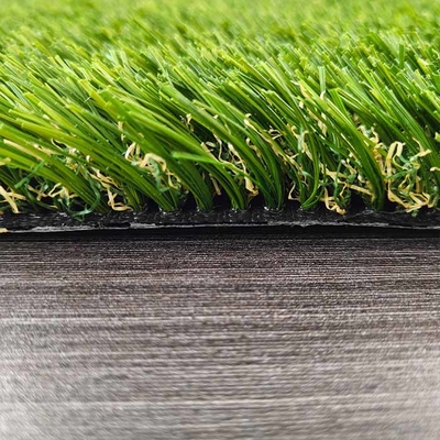 Césped sintético libre de relleno Antifricción 30 mm Paisaje de ocio Césped artificial Césped de alta densidad sin relleno