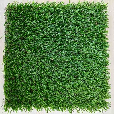 Césped artificial de paisaje de ocio de 32 mm con adhesivo PU y doble respaldo PP
