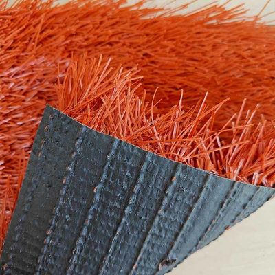 Cristales Rojo 40 mm Alturas de pilas 12000 Dtex Césped artificial de fútbol para lugares deportivos