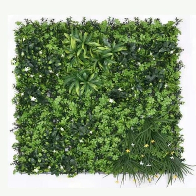 paneles para paredes de hierba artificial en PE verde para exteriores de 100 cm*100 cm