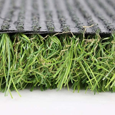 Paisaje multi-direccional Césped verde artificial de 40 mm con recubrimiento de PU con doble respaldo de PP con alto Dtex