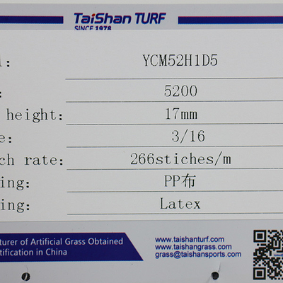 Taishan Durable PP Césped rizado 12mm13mm15mm 17mm para patio de recreo para niños al aire libre Césped de golf para poner césped verde multideportivo