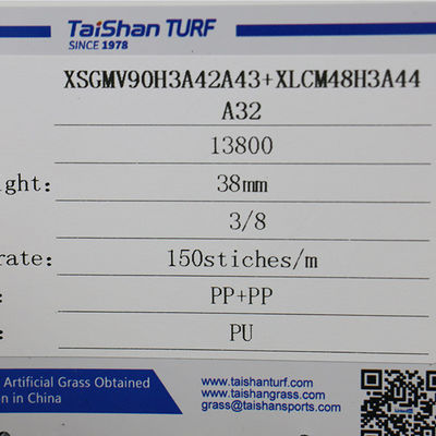 38mm 13800 Dtex Hierba artificial Césped sintético para jardines de juegos