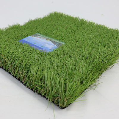 Césped artificial de paisaje de tamaño de rollo personalizado con mezcla de 4 colores y altura de 48 mm