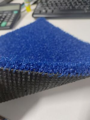 Césped artificial de padel de 12 mm de alta densidad azul para canchas deportivas con excelente rendimiento