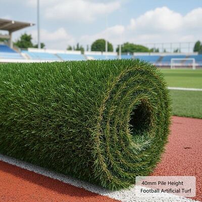 Césped artificial de fútbol con 12000 Dtex y resistencia a los rayos UV para canchas deportivas