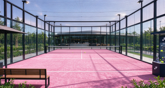 Césped artificial para pádel certificado FEP con altura de pelo de 12 mm y colores personalizables para pistas de pádel profesionales