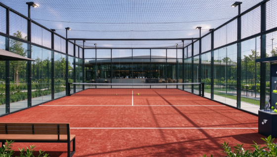 Certificado FEP 12mm Alturas de pila ladrillo color rojo pasto artificial para pistas de padel profesionales