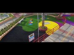 Hierba artificial con patrón