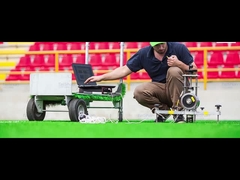 Césped artificial del fútbol